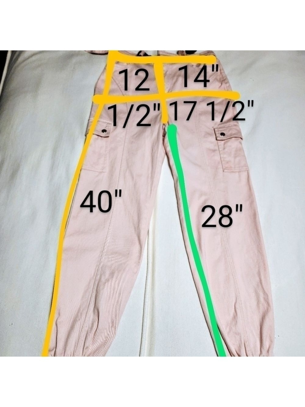 Forever 21 Pink Cargo Jogger Pants Small - Picture 12 of 12